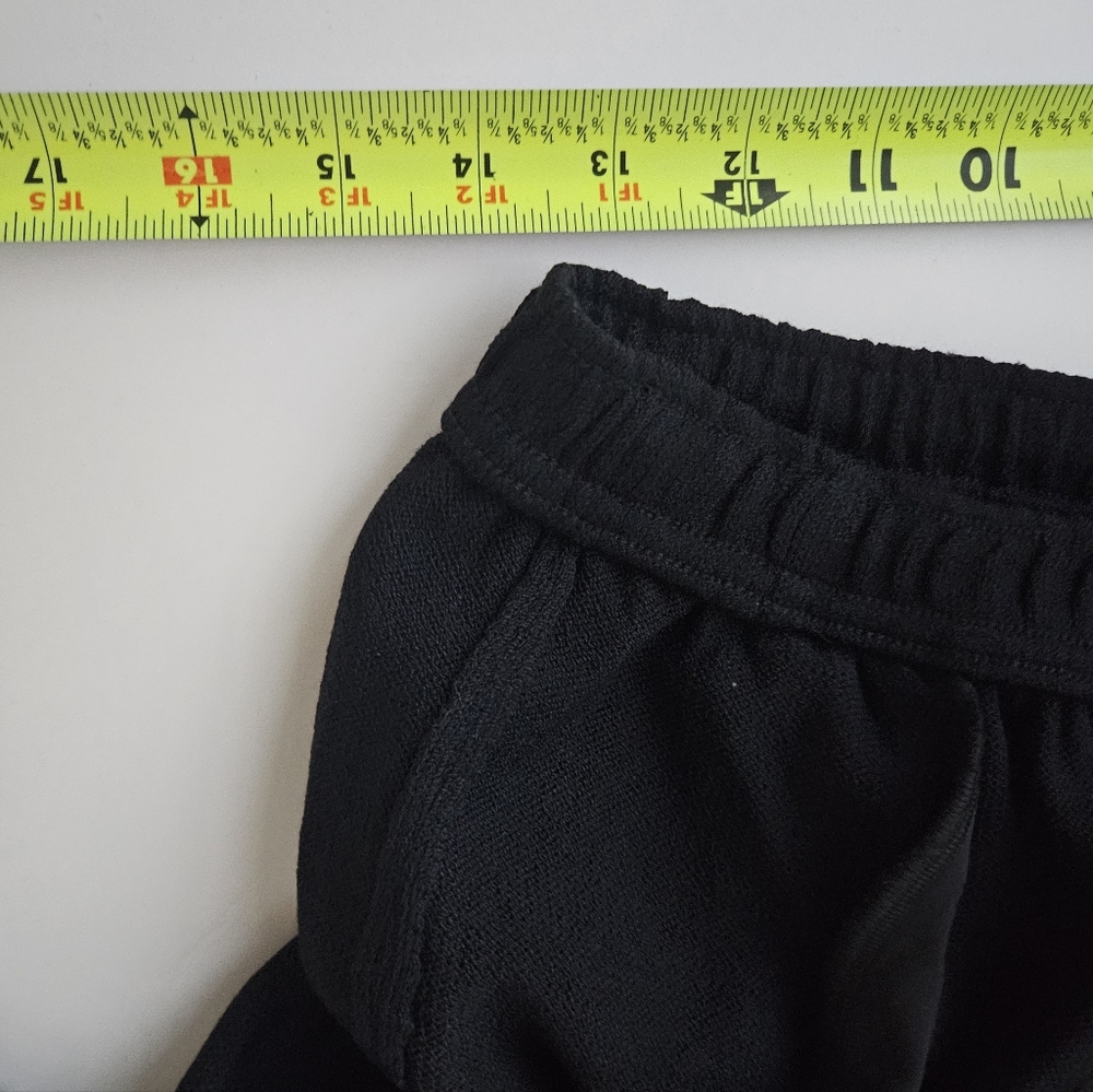 St.John Sport Knit Black Drawstring Santana Drawstring Wide Leg Pants - Picture 13 of 14